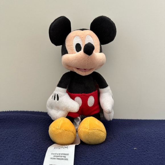 Disney Other - Disney Mickey Mouse Plush Black and Red Stuffed Animal